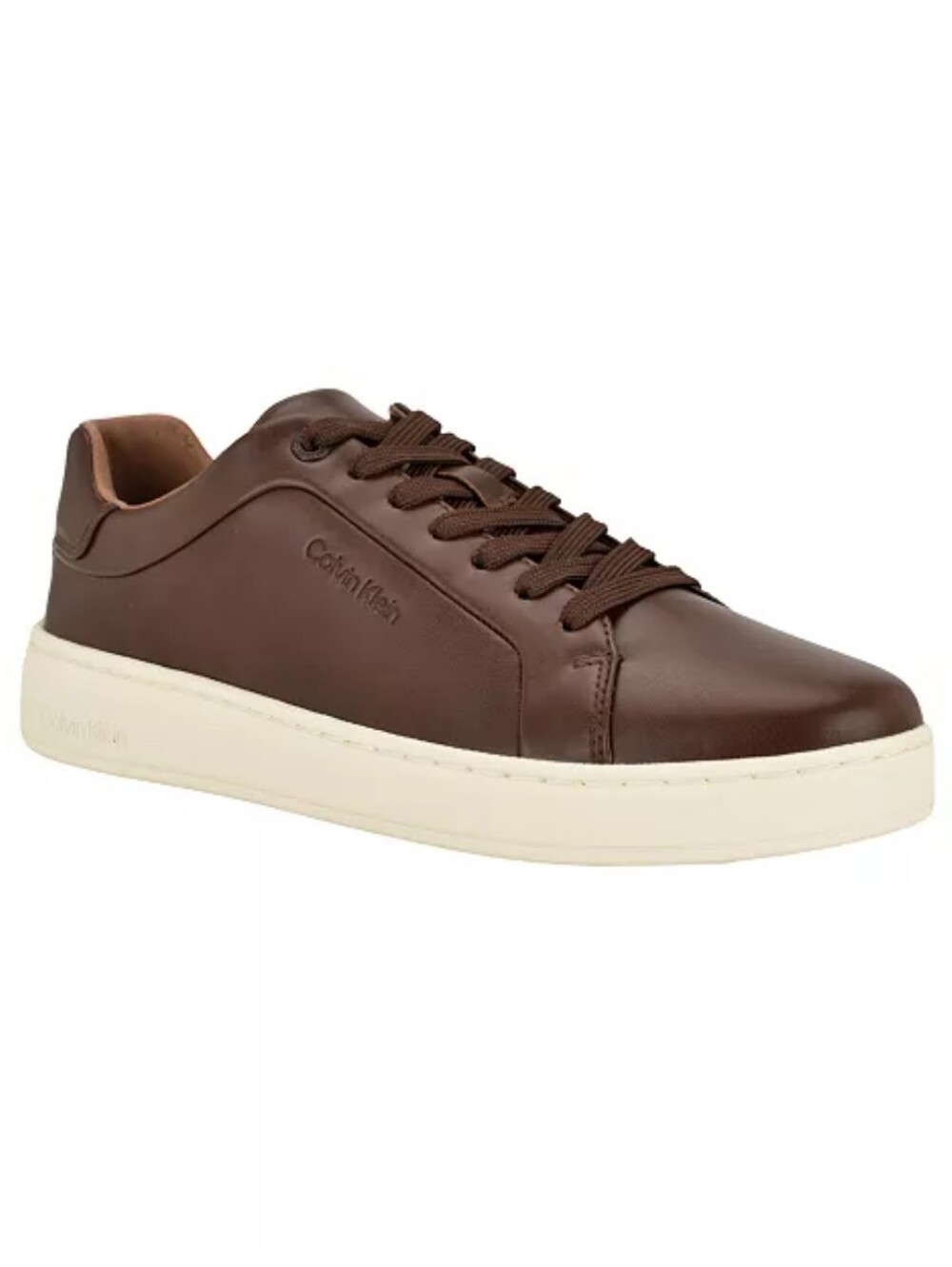 Calvin Klein Men's Wivlo Lace-Up Casual Sneakers - Brown - Low Top - Size 9.5
